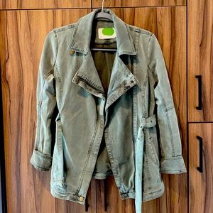 Anthropology Green Utility Jacket